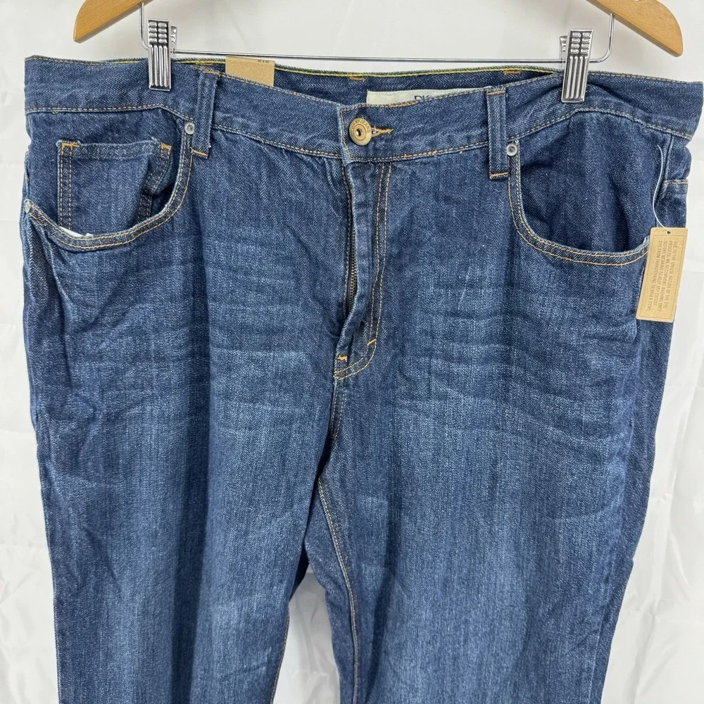 DKNY Jean Men's Size 38 x 30 Straight Fit Denim Pants‎ Dark Wash Blue Denim